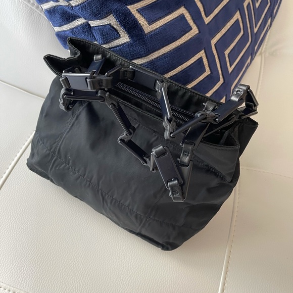 Prada navy micro fiber original and authentic ! - Picture 6 of 7